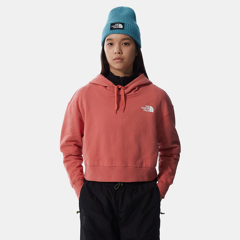 The North Face Hoodie Womens Australia - The North Face Trend Cropped Fleece Rose (SDK-740635)